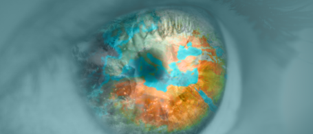 A photo from the cover of the 10 Insights report, showing a human eye looking into the distance. The iris is replaced with a satellite image of earth.