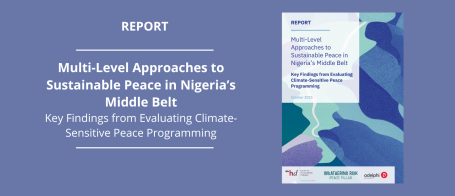 Multi-Level Approaches to Sustainable Peace in Nigeria’s Middle Belt