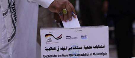 Voting box during the WUA board election on 30 July 2025