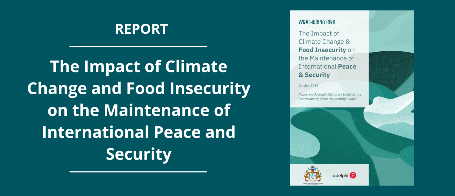 The Impact of Climate Change & Food Insecurity on the Maintenance of ...