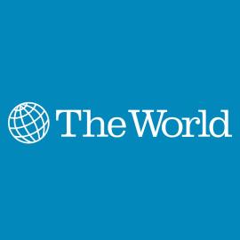 Logo of The World, public radio’s longest-running daily global news program