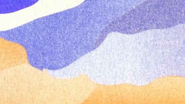 weathering risk orange and purple illustration